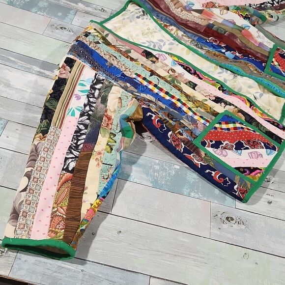 Vintage Patchwork Quilt Blazer One Size Custom Scrap Sewn - Picture 3 of 8